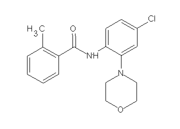 N-[4-chloro-2-(4-morpholinyl)phenyl]-2-methylbenzamide