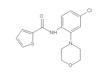 N-[4-chloro-2-(4-morpholinyl)phenyl]-2-thiophenecarboxamide