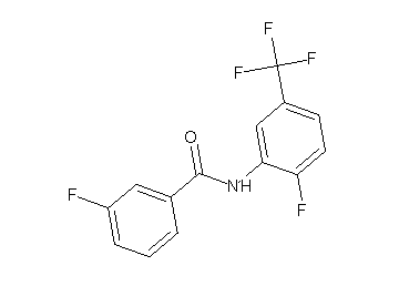 3-fluoro-N-[2-fluoro-5-(trifluoromethyl)phenyl]benzamide