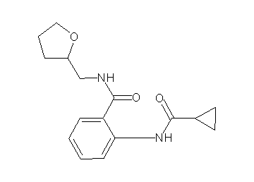 2-[(cyclopropylcarbonyl)amino]-N-(tetrahydro-2-furanylmethyl)benzamide