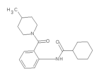 N-{2-[(4-methyl-1-piperidinyl)carbonyl]phenyl}cyclohexanecarboxamide