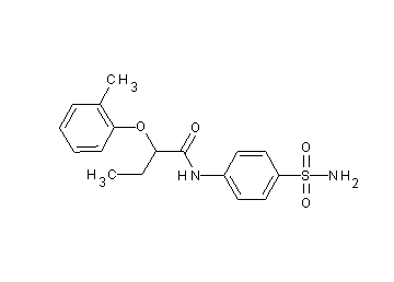 N-[4-(aminosulfonyl)phenyl]-2-(2-methylphenoxy)butanamide - Click Image to Close