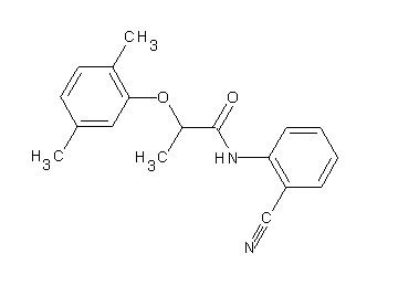 N-(2-cyanophenyl)-2-(2,5-dimethylphenoxy)propanamide