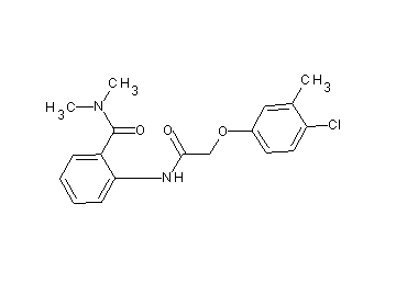 2-{[(4-chloro-3-methylphenoxy)acetyl]amino}-N,N-dimethylbenzamide