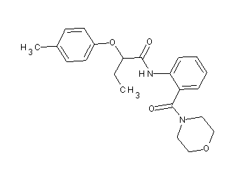 2-(4-methylphenoxy)-N-[2-(4-morpholinylcarbonyl)phenyl]butanamide