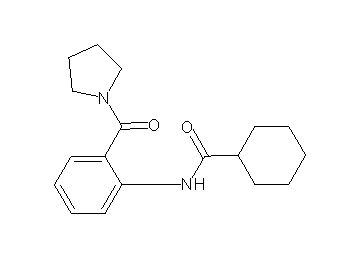 N-[2-(1-pyrrolidinylcarbonyl)phenyl]cyclohexanecarboxamide