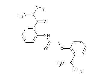 2-{[(2-isopropylphenoxy)acetyl]amino}-N,N-dimethylbenzamide