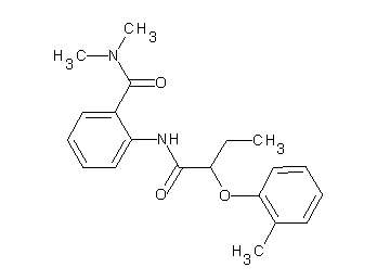 N,N-dimethyl-2-{[2-(2-methylphenoxy)butanoyl]amino}benzamide