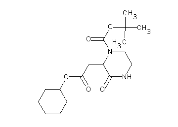 tert-butyl 2-[2-(cyclohexyloxy)-2-oxoethyl]-3-oxo-1-piperazinecarboxylate