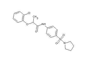 2-(2-chlorophenoxy)-N-[4-(1-pyrrolidinylsulfonyl)phenyl]propanamide