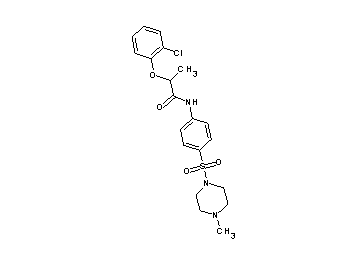 2-(2-chlorophenoxy)-N-{4-[(4-methyl-1-piperazinyl)sulfonyl]phenyl}propanamide