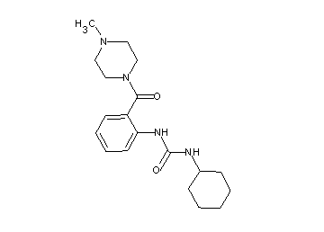 N-cyclohexyl-N'-{2-[(4-methyl-1-piperazinyl)carbonyl]phenyl}urea