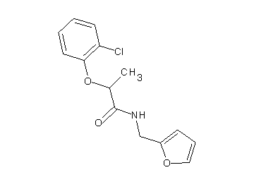 2-(2-chlorophenoxy)-N-(2-furylmethyl)propanamide