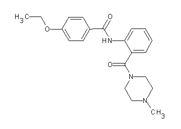 4-ethoxy-N-{2-[(4-methyl-1-piperazinyl)carbonyl]phenyl}benzamide