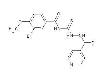 3-bromo-N-[(2-isonicotinoylhydrazino)carbonothioyl]-4-methoxybenzamide