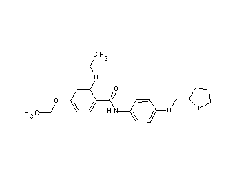 2,4-diethoxy-N-[4-(tetrahydro-2-furanylmethoxy)phenyl]benzamide