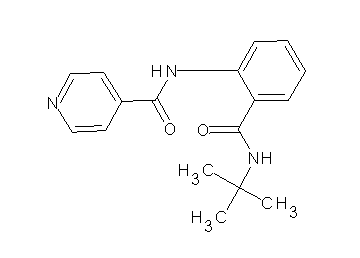 N-{2-[(tert-butylamino)carbonyl]phenyl}isonicotinamide