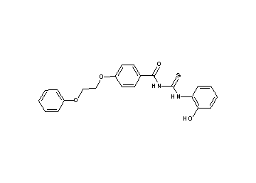 N-{[(2-hydroxyphenyl)amino]carbonothioyl}-4-(2-phenoxyethoxy)benzamide - Click Image to Close