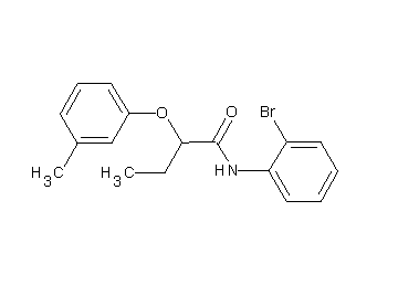 N-(2-bromophenyl)-2-(3-methylphenoxy)butanamide