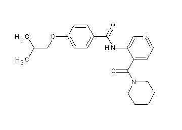 4-isobutoxy-N-[2-(1-piperidinylcarbonyl)phenyl]benzamide