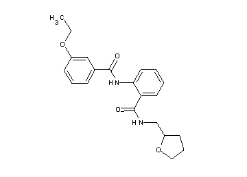 2-[(3-ethoxybenzoyl)amino]-N-(tetrahydro-2-furanylmethyl)benzamide