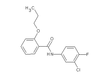 N-(3-chloro-4-fluorophenyl)-2-propoxybenzamide
