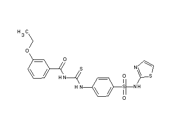 3-ethoxy-N-[({4-[(1,3-thiazol-2-ylamino)sulfonyl]phenyl}amino)carbonothioyl]benzamide - Click Image to Close