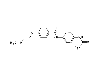 N-[4-(acetylamino)phenyl]-4-(2-methoxyethoxy)benzamide