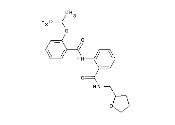 2-isopropoxy-N-(2-{[(tetrahydro-2-furanylmethyl)amino]carbonyl}phenyl)benzamide