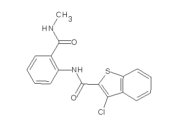 3-chloro-N-{2-[(methylamino)carbonyl]phenyl}-1-benzothiophene-2-carboxamide