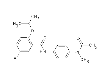 N-{4-[acetyl(methyl)amino]phenyl}-5-bromo-2-isopropoxybenzamide