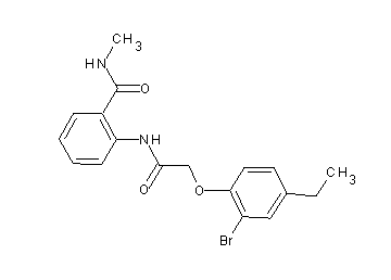 2-{[(2-bromo-4-ethylphenoxy)acetyl]amino}-N-methylbenzamide
