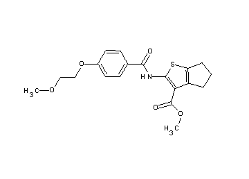 methyl 2-{[4-(2-methoxyethoxy)benzoyl]amino}-5,6-dihydro-4H-cyclopenta[b]thiophene-3-carboxylate