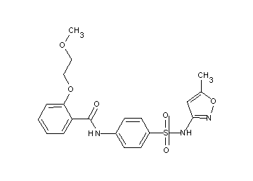 2-(2-methoxyethoxy)-N-(4-{[(5-methyl-3-isoxazolyl)amino]sulfonyl}phenyl)benzamide