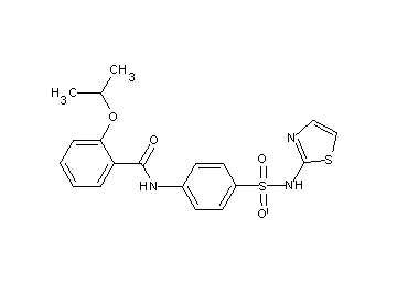 2-isopropoxy-N-{4-[(1,3-thiazol-2-ylamino)sulfonyl]phenyl}benzamide