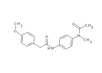 N-{4-[acetyl(methyl)amino]phenyl}-2-(4-methoxyphenyl)acetamide