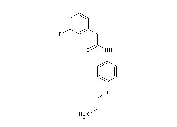 2-(3-fluorophenyl)-N-(4-propoxyphenyl)acetamide