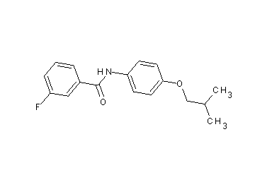 3-fluoro-N-(4-isobutoxyphenyl)benzamide