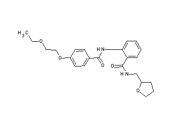 2-{[4-(2-ethoxyethoxy)benzoyl]amino}-N-(tetrahydro-2-furanylmethyl)benzamide