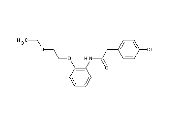 2-(4-chlorophenyl)-N-[2-(2-ethoxyethoxy)phenyl]acetamide