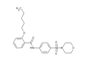 N-[4-(4-morpholinylsulfonyl)phenyl]-2-(pentyloxy)benzamide