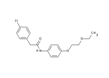 2-(4-chlorophenyl)-N-[4-(2-ethoxyethoxy)phenyl]acetamide