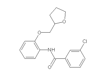 3-chloro-N-[2-(tetrahydro-2-furanylmethoxy)phenyl]benzamide