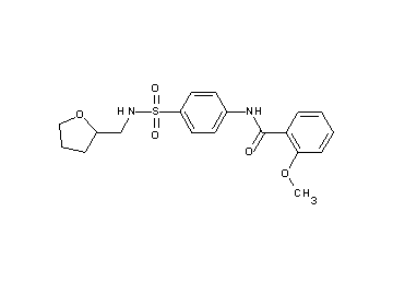 2-methoxy-N-(4-{[(tetrahydro-2-furanylmethyl)amino]sulfonyl}phenyl)benzamide