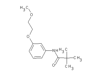 N-[3-(2-methoxyethoxy)phenyl]-2,2-dimethylpropanamide