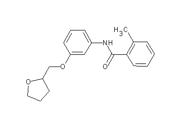 2-methyl-N-[3-(tetrahydro-2-furanylmethoxy)phenyl]benzamide