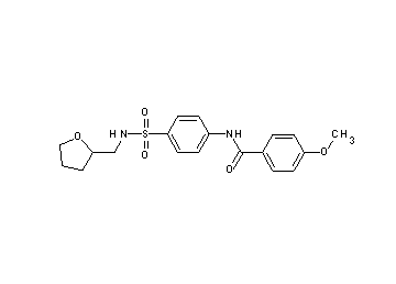 4-methoxy-N-(4-{[(tetrahydro-2-furanylmethyl)amino]sulfonyl}phenyl)benzamide