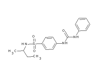 4-[(anilinocarbonyl)amino]-N-(sec-butyl)benzenesulfonamide