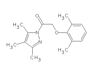 1-[(2,6-dimethylphenoxy)acetyl]-3,4,5-trimethyl-1H-pyrazole