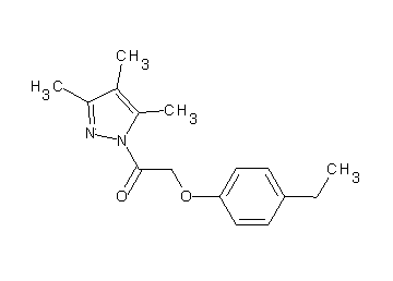 1-[(4-ethylphenoxy)acetyl]-3,4,5-trimethyl-1H-pyrazole